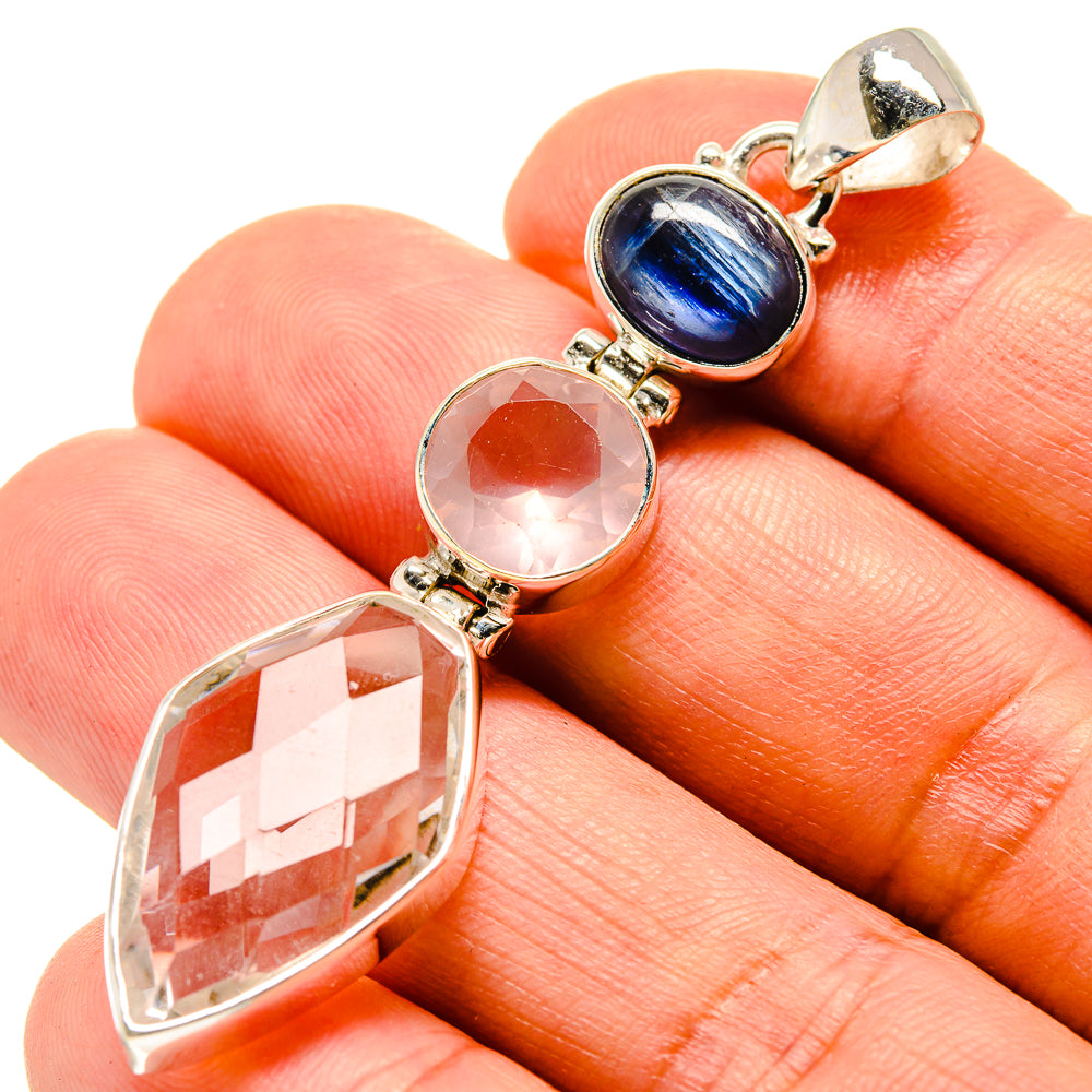 White Quartz Pendants handcrafted by Ana Silver Co - PD758062