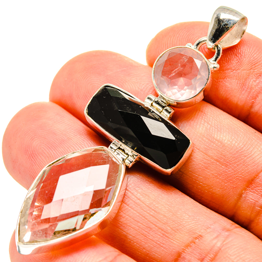 White Quartz Pendants handcrafted by Ana Silver Co - PD758063