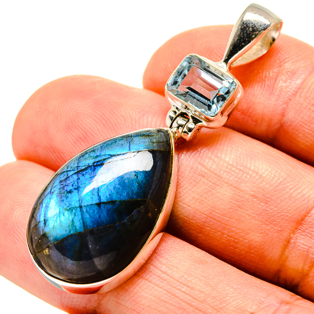 Labradorite Pendants handcrafted by Ana Silver Co - PD758064