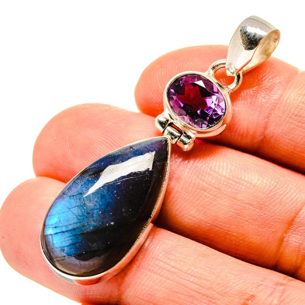 Labradorite Pendants handcrafted by Ana Silver Co - PD758065
