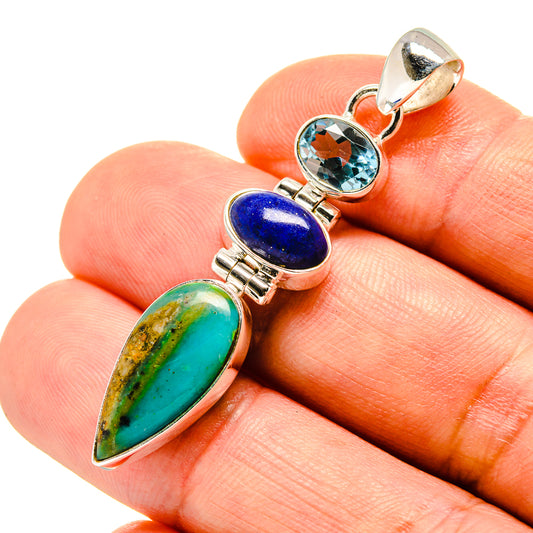 Peruvian Opal Pendants handcrafted by Ana Silver Co - PD758068