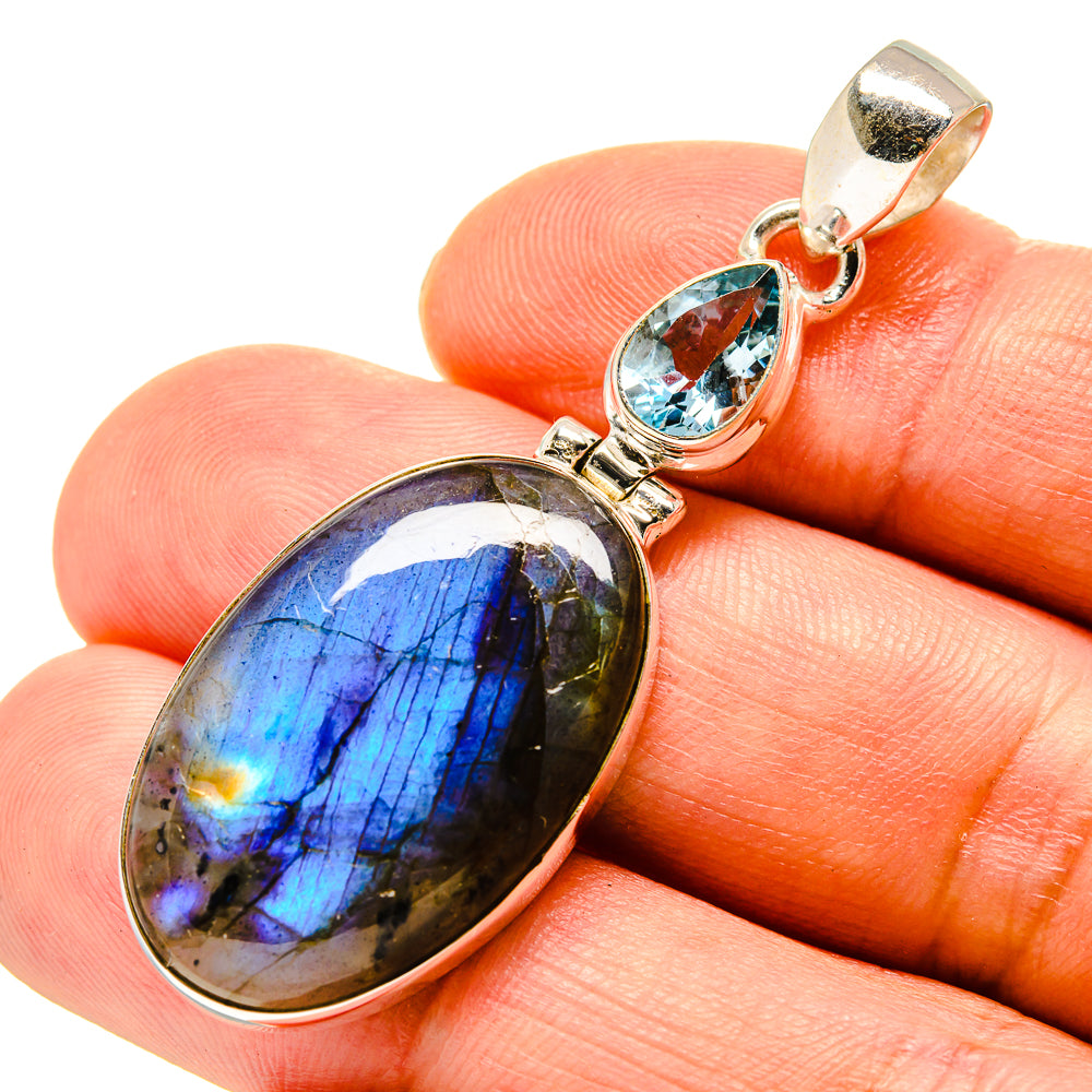 Labradorite Pendants handcrafted by Ana Silver Co - PD758071