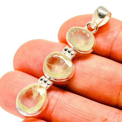 Prehnite Pendants handcrafted by Ana Silver Co - PD758075