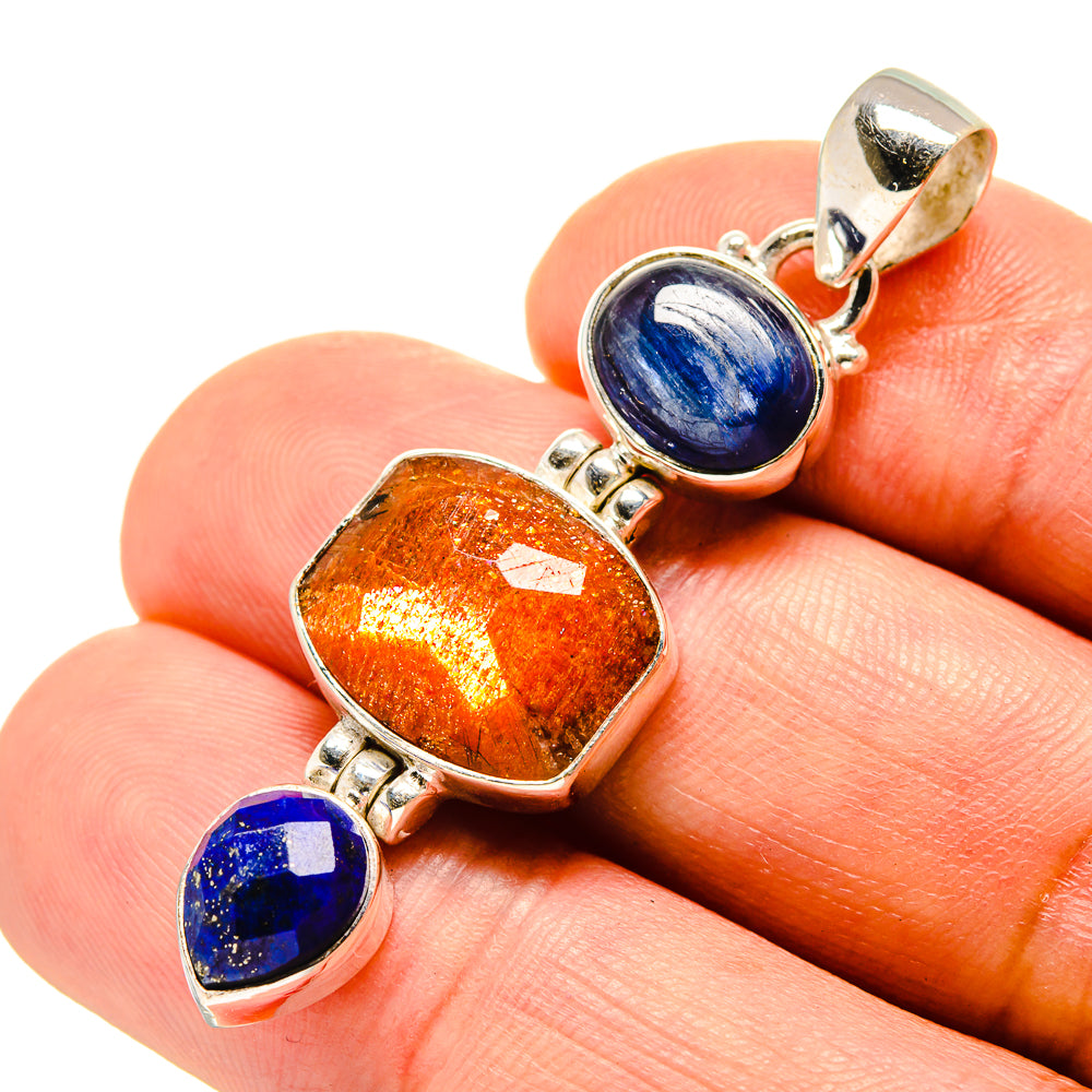 Sunstone Pendants handcrafted by Ana Silver Co - PD758078