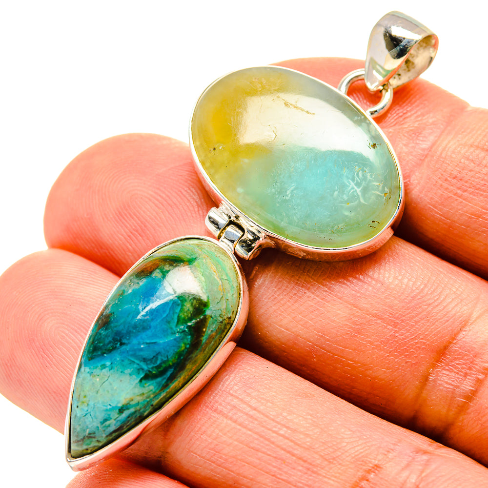 Peruvian Opal Pendants handcrafted by Ana Silver Co - PD758080