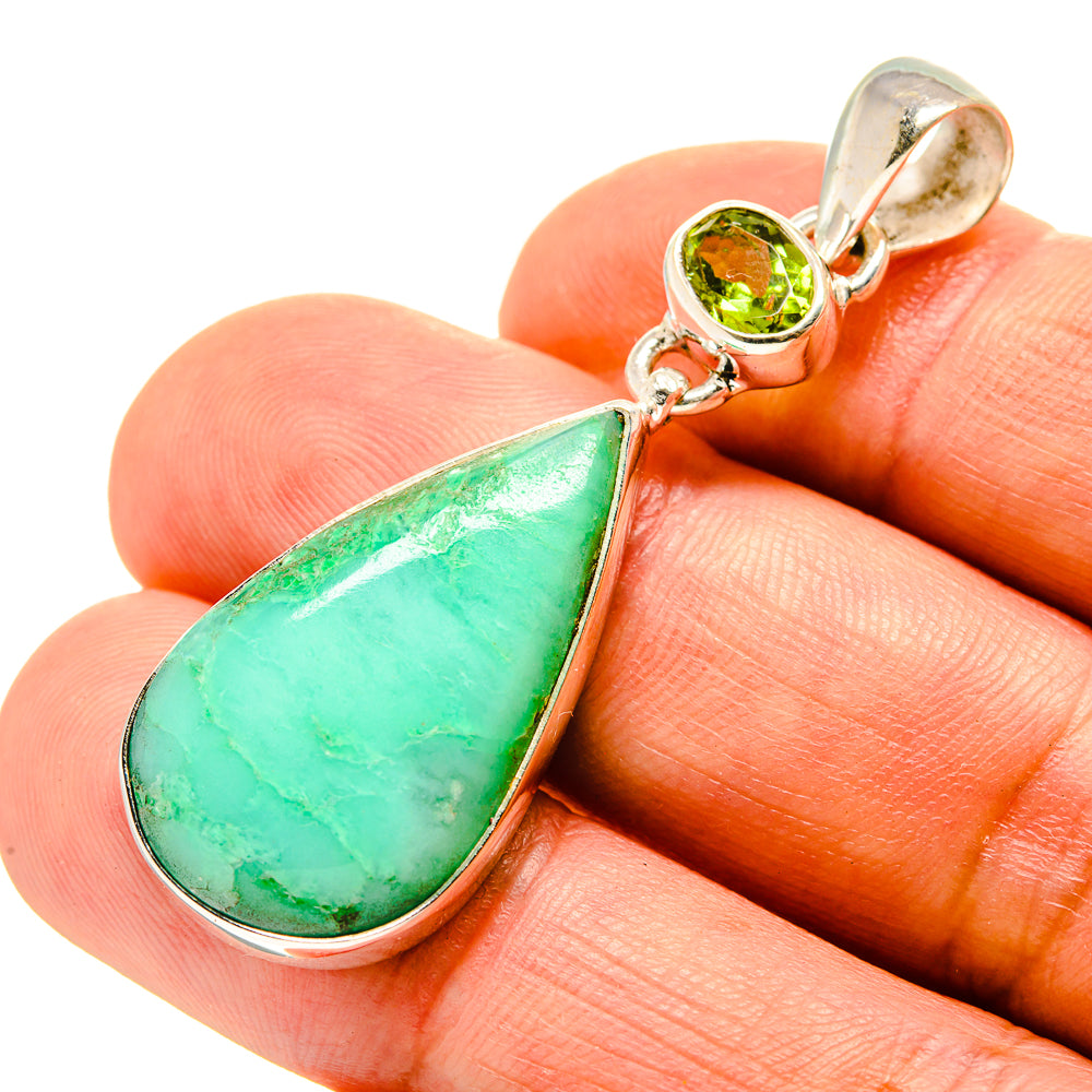 Chrysocolla Pendants handcrafted by Ana Silver Co - PD758082