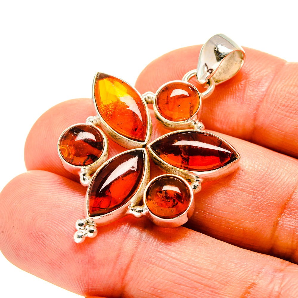 Baltic Amber Pendants handcrafted by Ana Silver Co - PD758087