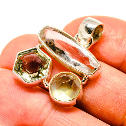 Green Amethyst Pendants handcrafted by Ana Silver Co - PD758097