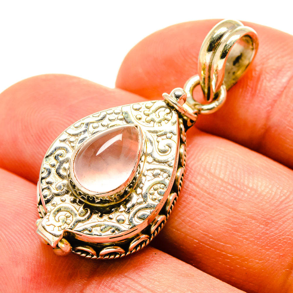 Rose Quartz Pendants handcrafted by Ana Silver Co - PD758108