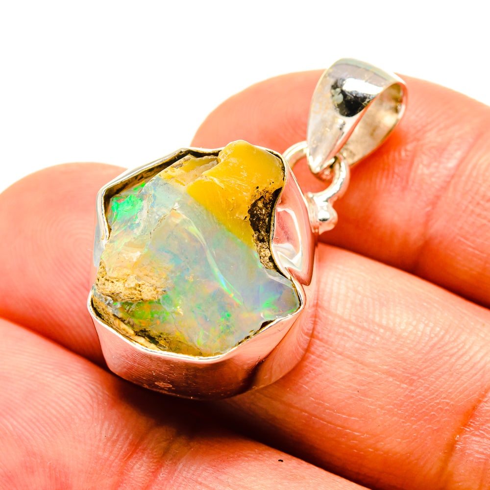 Ethiopian Opal Pendants handcrafted by Ana Silver Co - PD758122