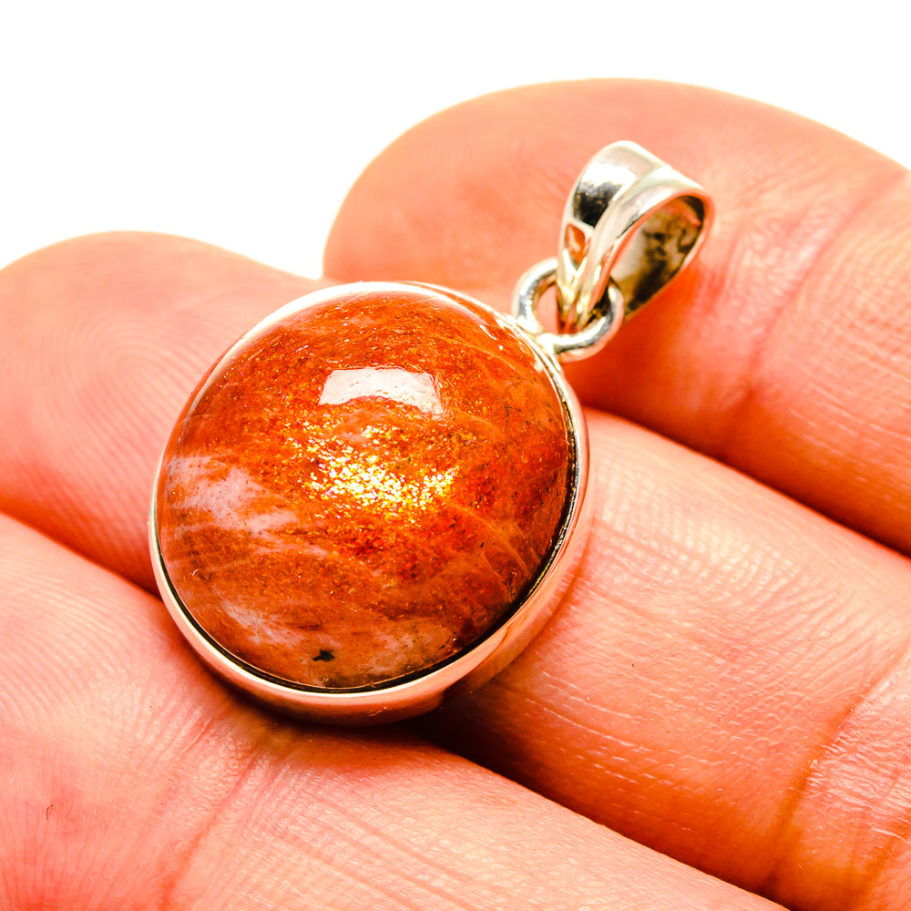 Sunstone Pendants handcrafted by Ana Silver Co - PD758125