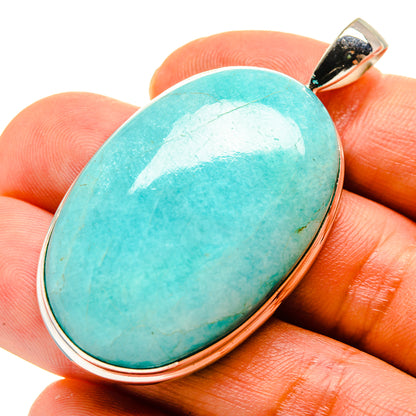 Peruvian Amazonite Pendants handcrafted by Ana Silver Co - PD758137
