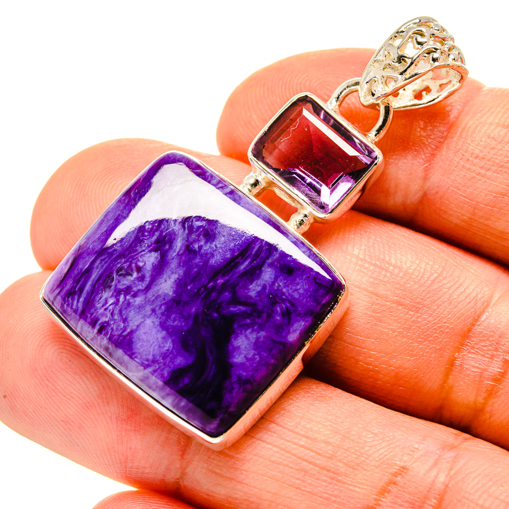 Charoite Pendants handcrafted by Ana Silver Co - PD758139