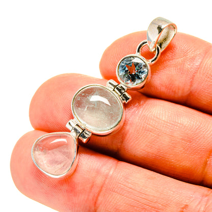 Aquamarine Pendants handcrafted by Ana Silver Co - PD758146