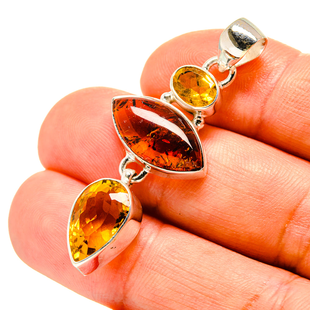 Baltic Amber Pendants handcrafted by Ana Silver Co - PD758147