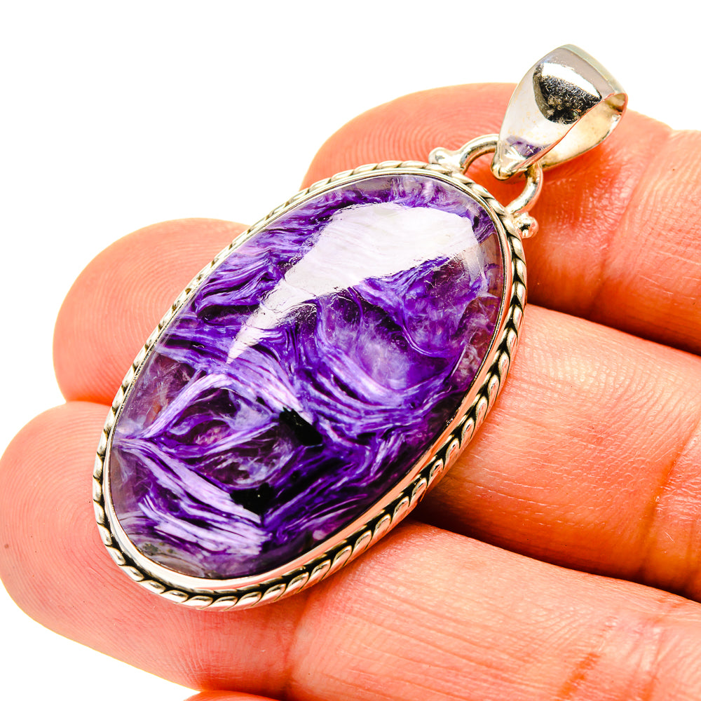 Charoite Pendants handcrafted by Ana Silver Co - PD758153