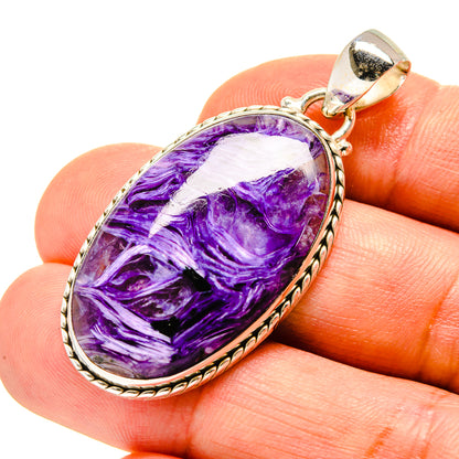 Charoite Pendants handcrafted by Ana Silver Co - PD758153