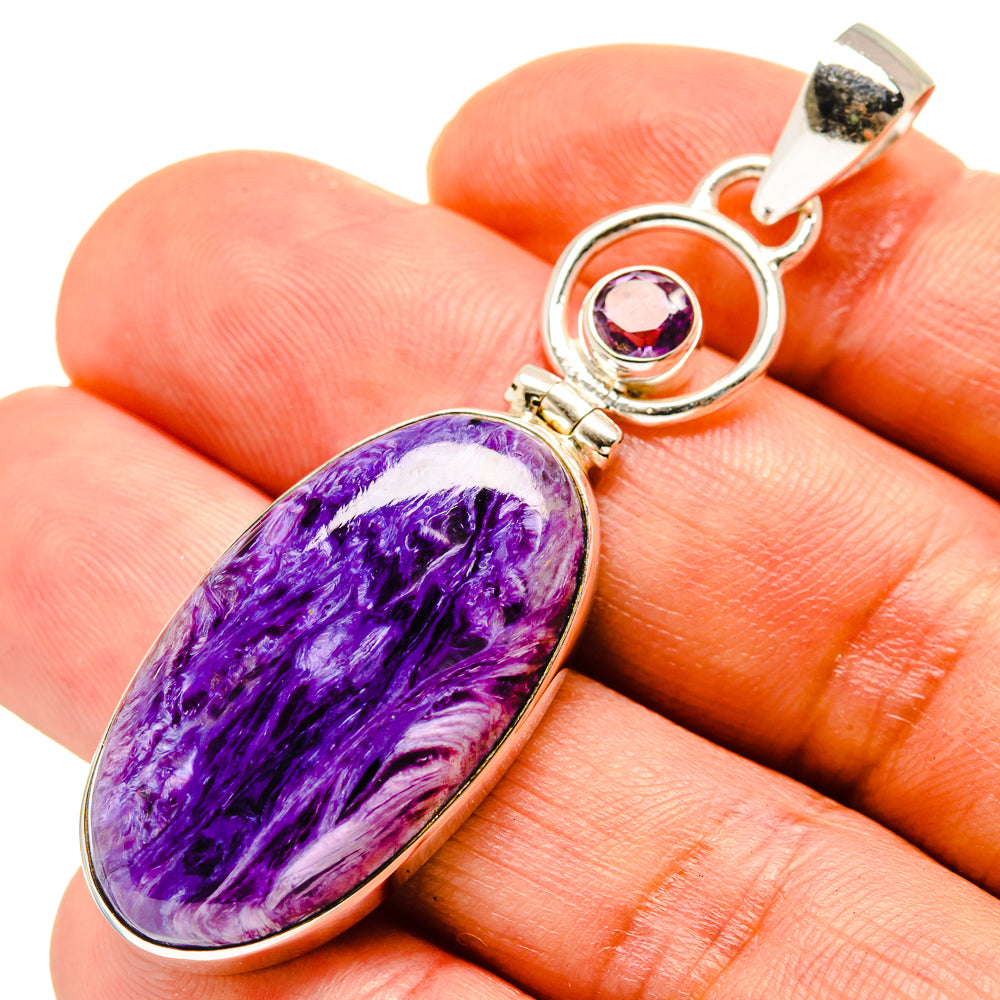 Charoite Pendants handcrafted by Ana Silver Co - PD758177