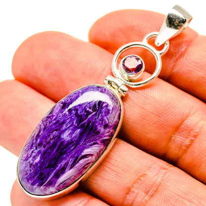 Charoite Pendants handcrafted by Ana Silver Co - PD758177
