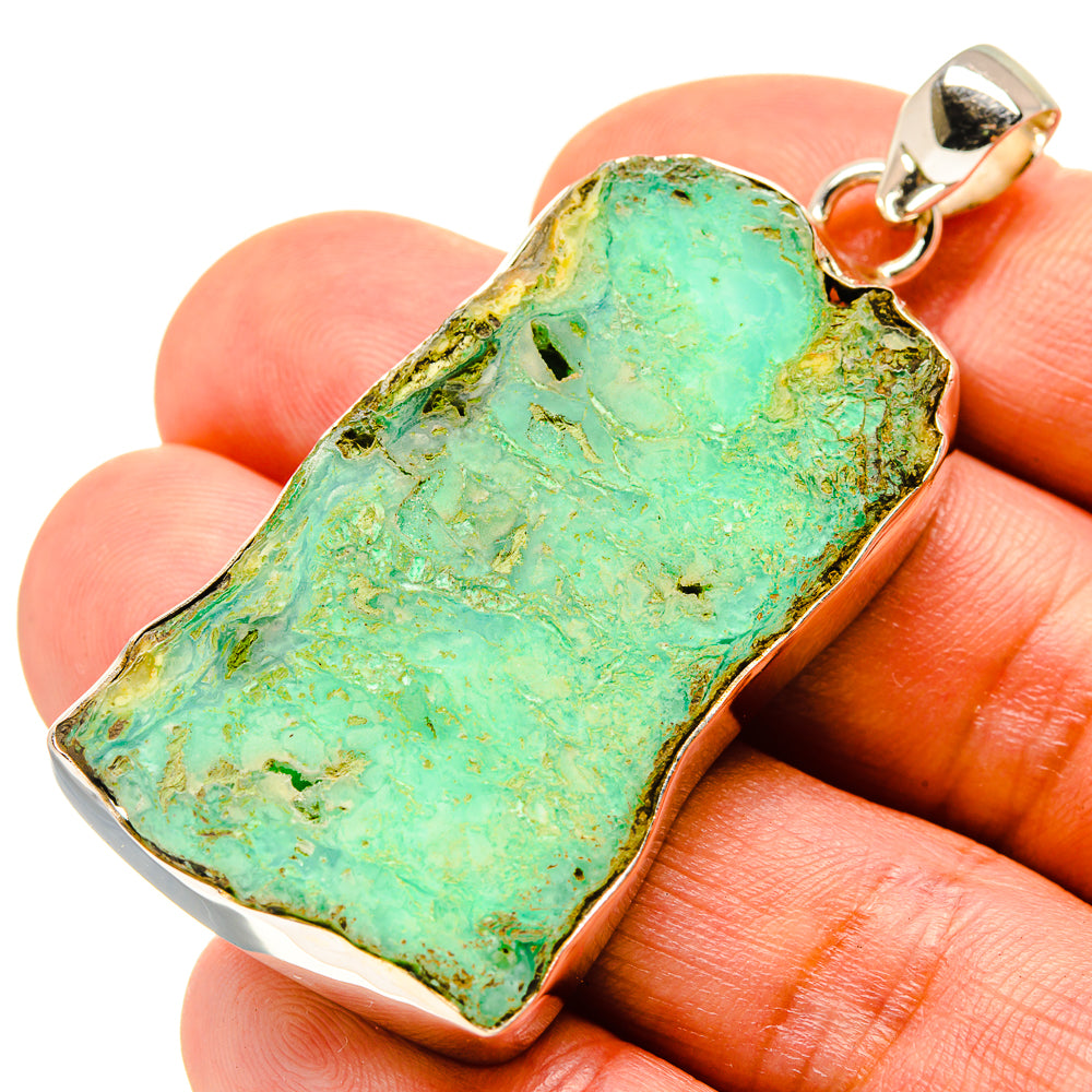 Chrysoprase Pendants handcrafted by Ana Silver Co - PD758180