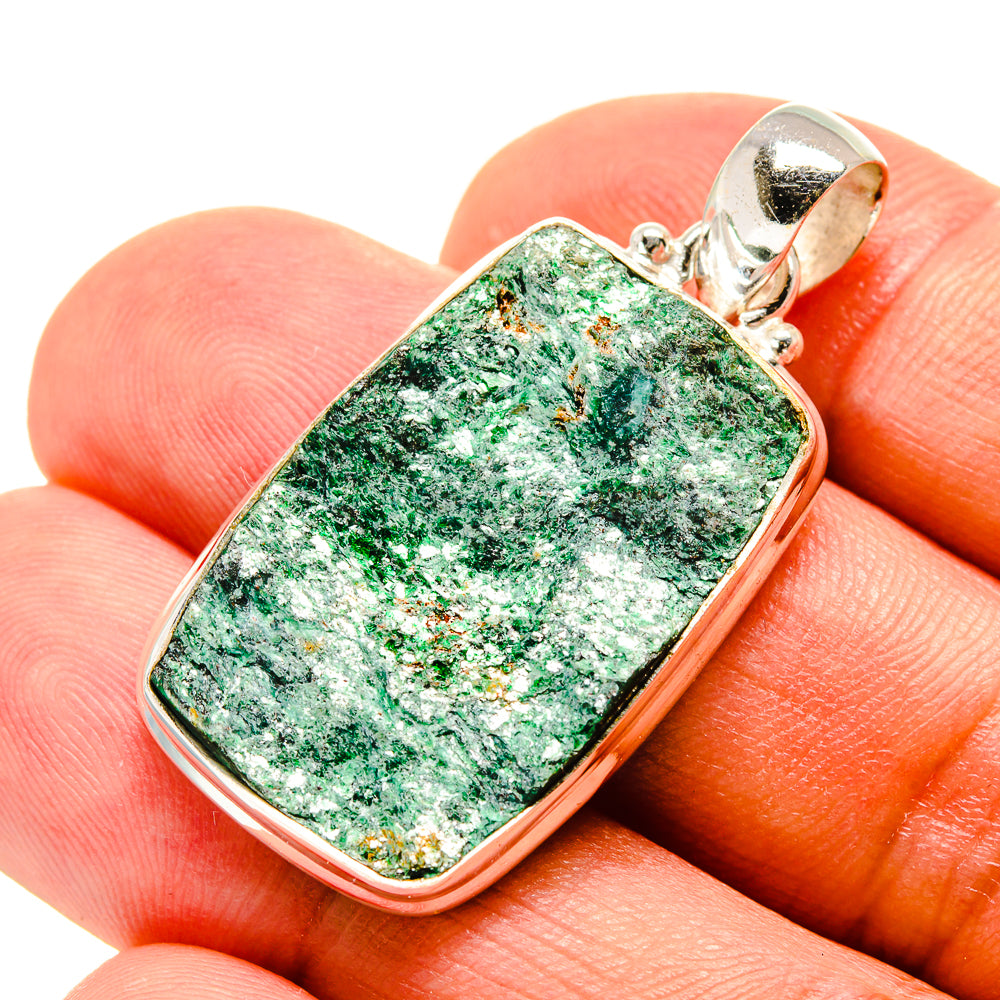 Green Fuchsite Pendants handcrafted by Ana Silver Co - PD758184