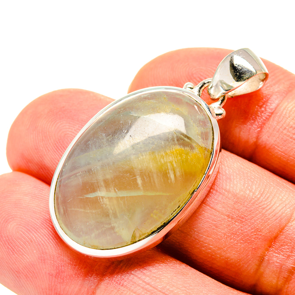 Green Fluorite Pendants handcrafted by Ana Silver Co - PD758185