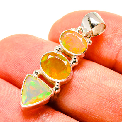Ethiopian Opal Pendants handcrafted by Ana Silver Co - PD758194