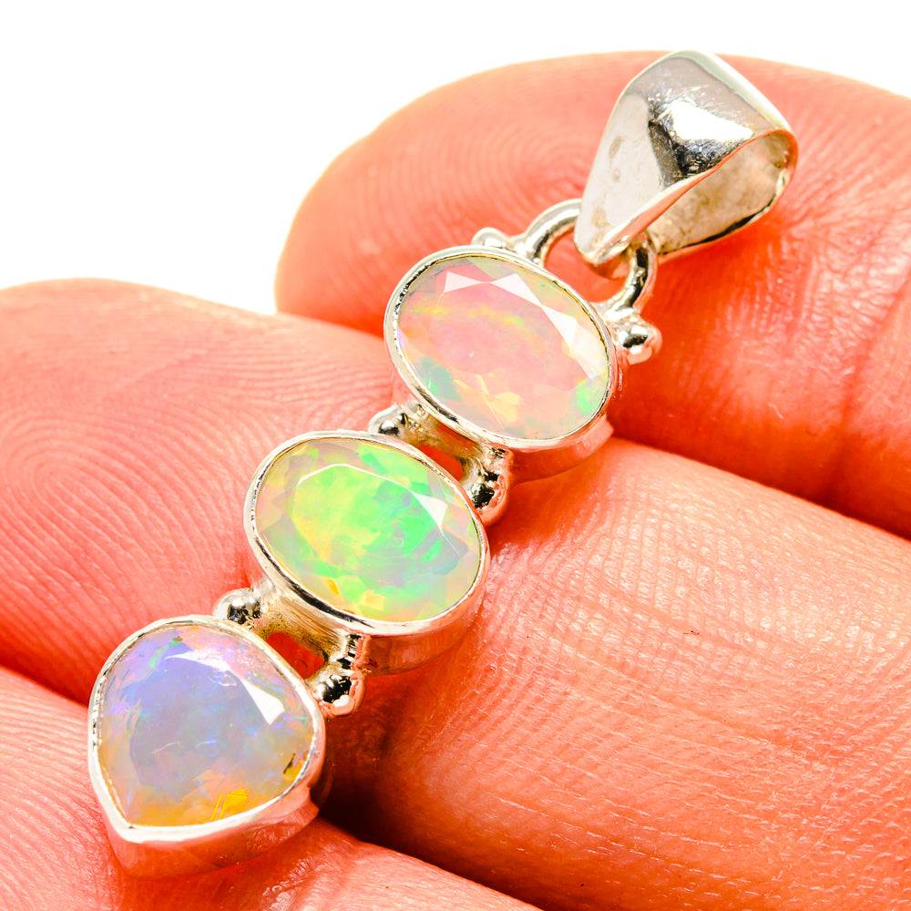 Ethiopian Opal Pendants handcrafted by Ana Silver Co - PD758196