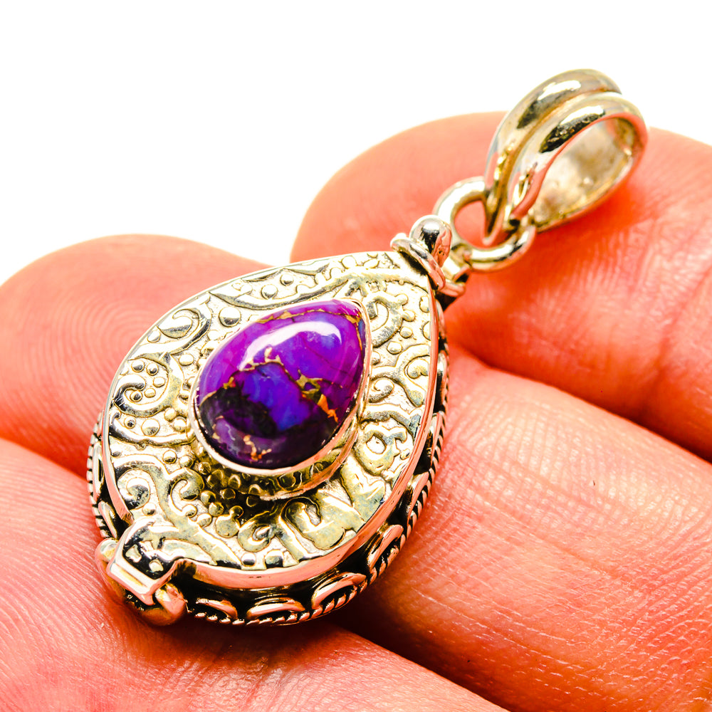 Purple Copper Composite Turquoise Pendants handcrafted by Ana Silver Co - PD758213