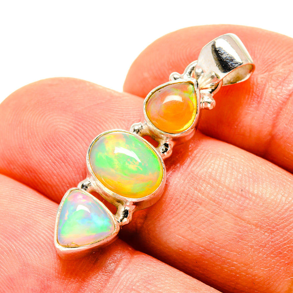 Ethiopian Opal Pendants handcrafted by Ana Silver Co - PD758224