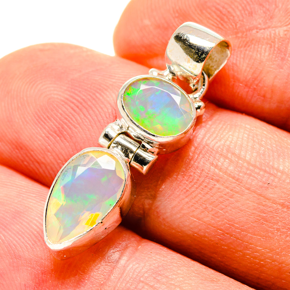 Ethiopian Opal Pendants handcrafted by Ana Silver Co - PD758229