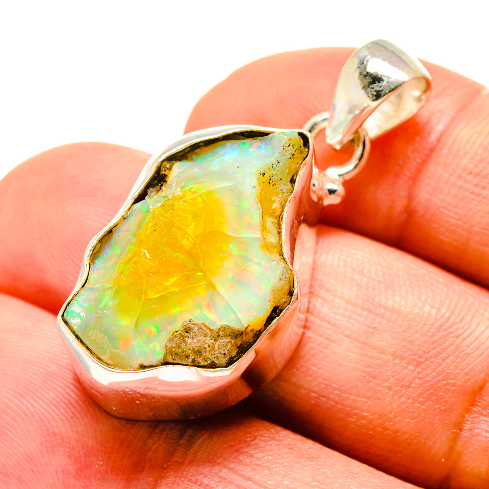 Ethiopian Opal Pendants handcrafted by Ana Silver Co - PD758233