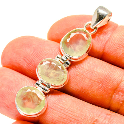 Prehnite Pendants handcrafted by Ana Silver Co - PD758248