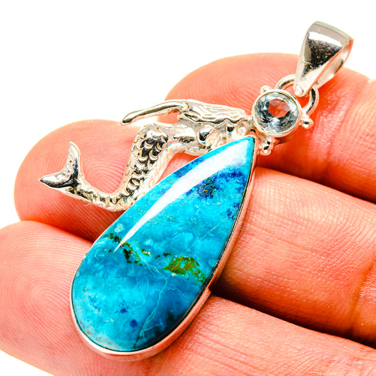 Chrysocolla Pendants handcrafted by Ana Silver Co - PD758266