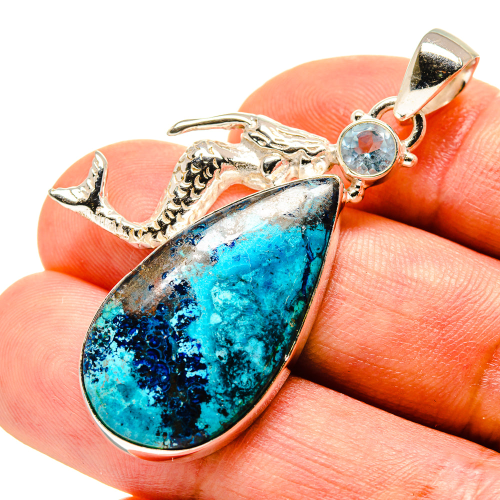 Shattuckite Pendants handcrafted by Ana Silver Co - PD758267