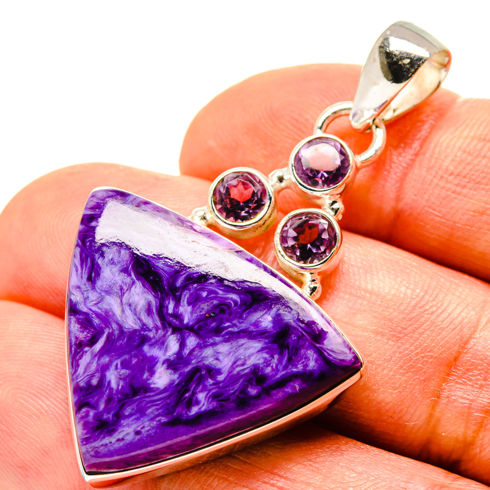 Charoite Pendants handcrafted by Ana Silver Co - PD758272