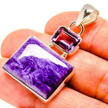Charoite Pendants handcrafted by Ana Silver Co - PD758275