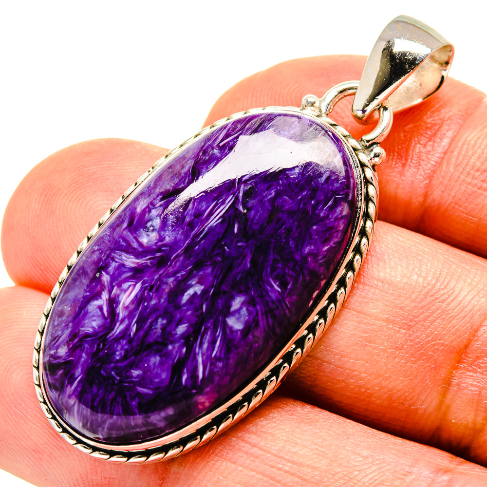 Charoite Pendants handcrafted by Ana Silver Co - PD758276