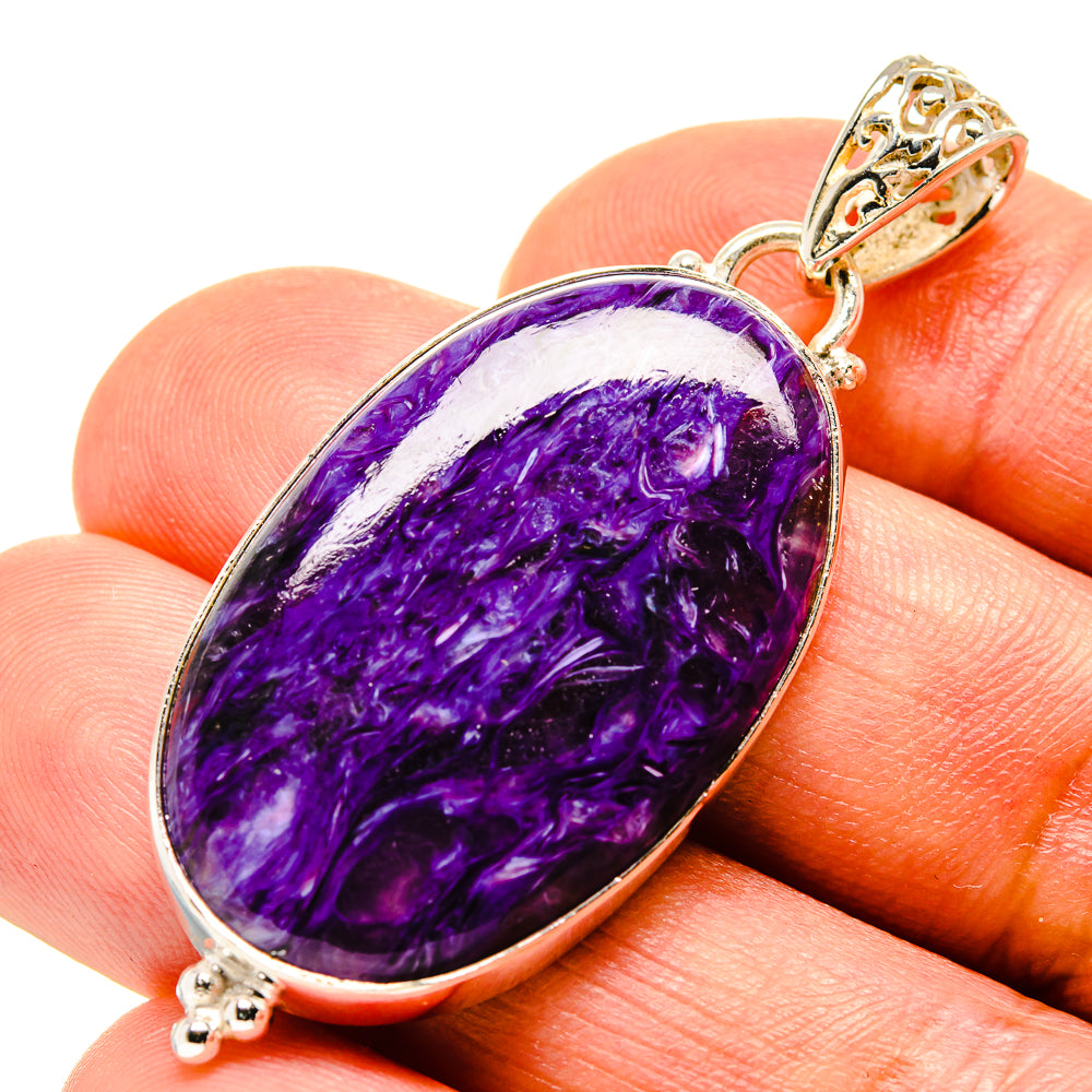 Charoite Pendants handcrafted by Ana Silver Co - PD758277
