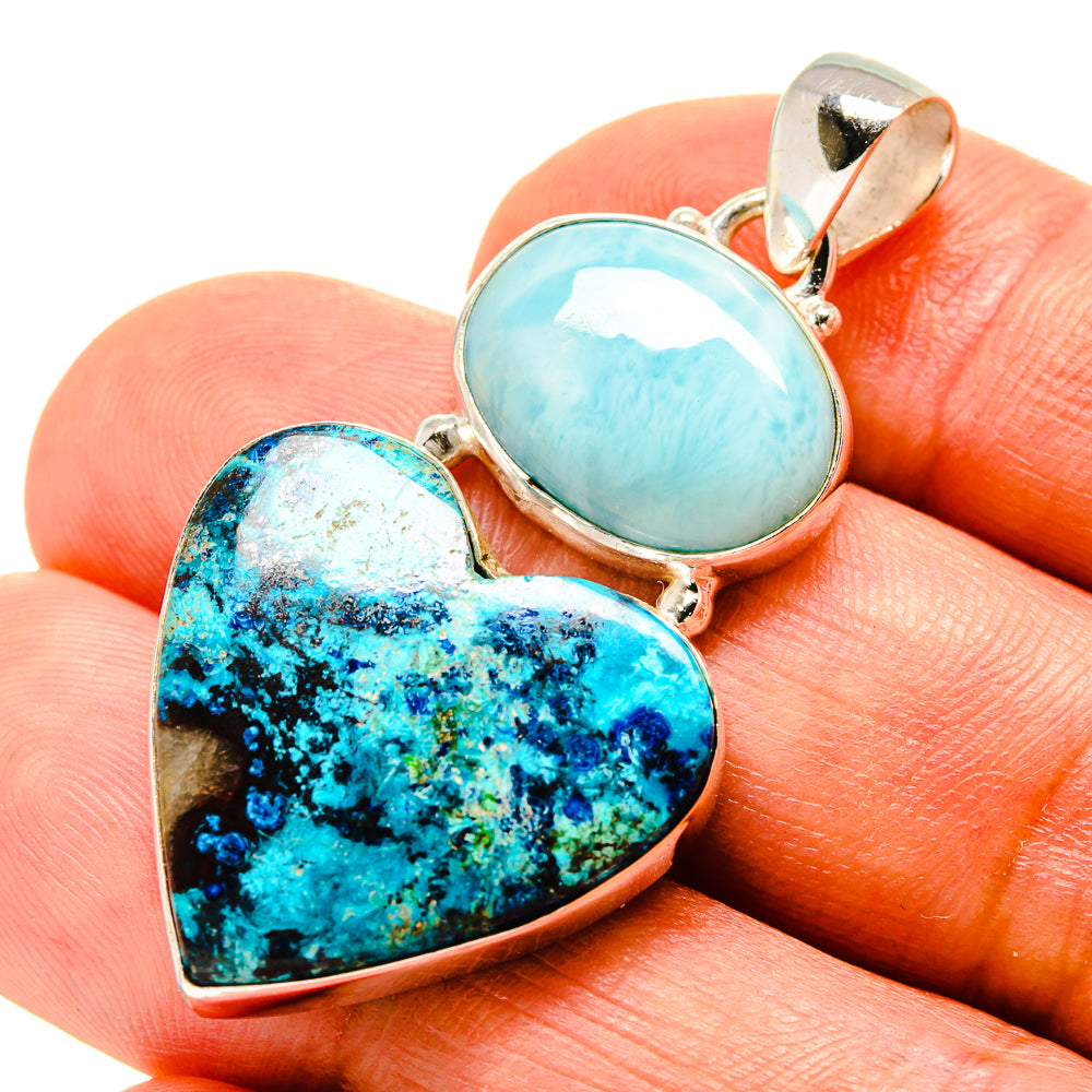 Shattuckite Pendants handcrafted by Ana Silver Co - PD758278