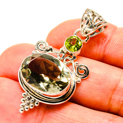 Green Amethyst Pendants handcrafted by Ana Silver Co - PD758282