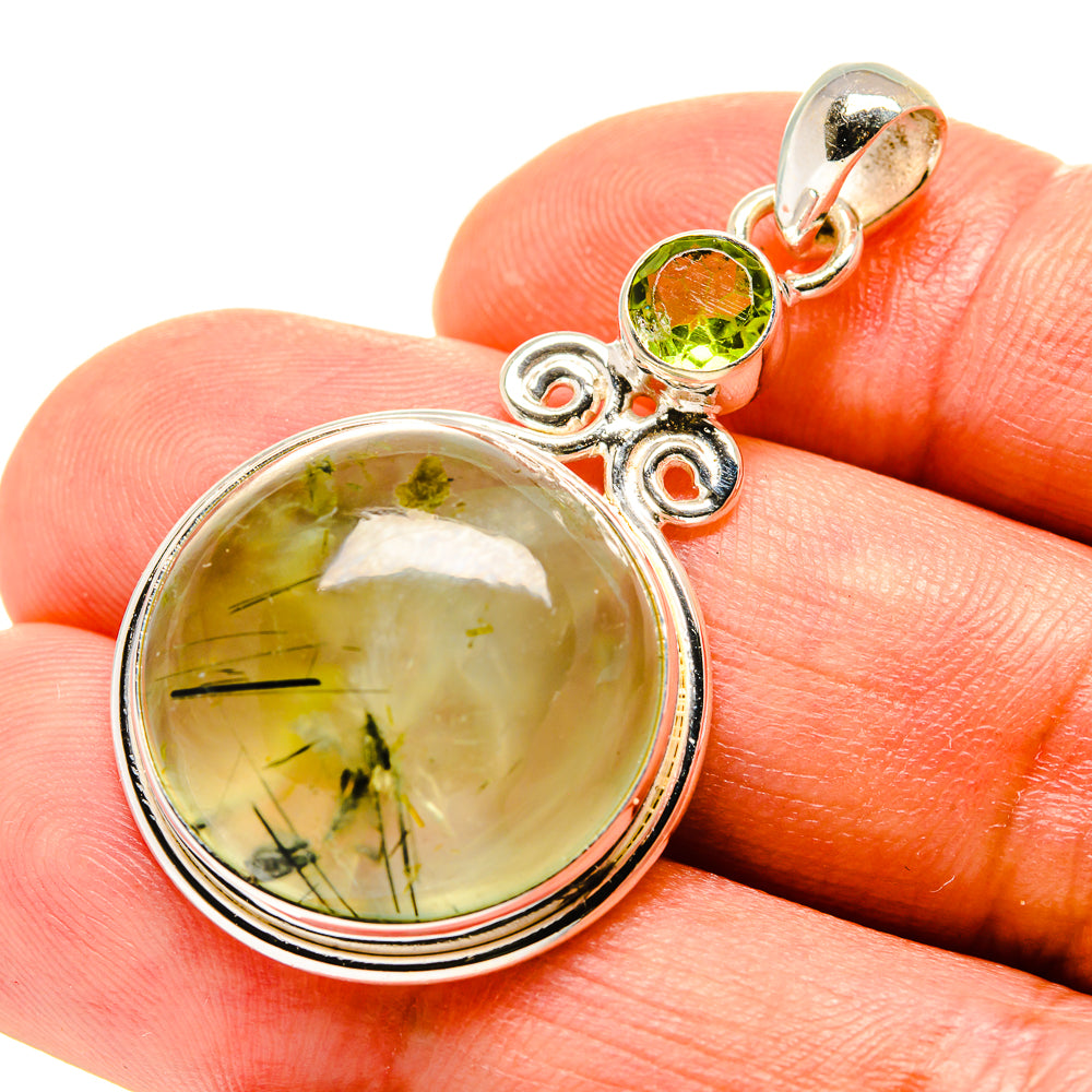 Prehnite Pendants handcrafted by Ana Silver Co - PD758283