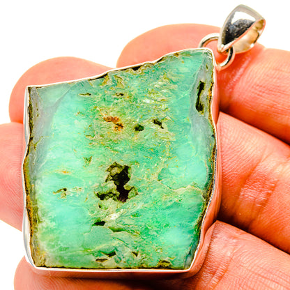 Chrysoprase Pendants handcrafted by Ana Silver Co - PD758284