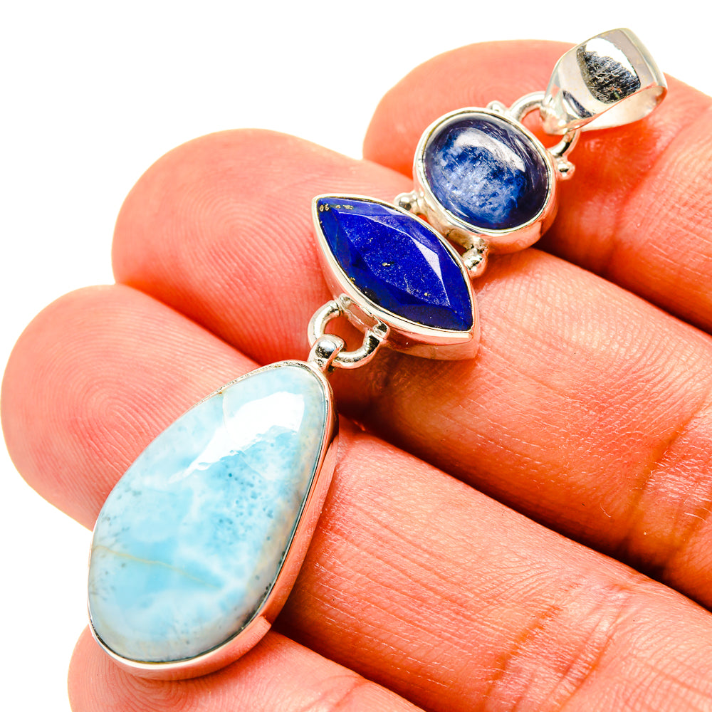 Larimar Pendants handcrafted by Ana Silver Co - PD758293