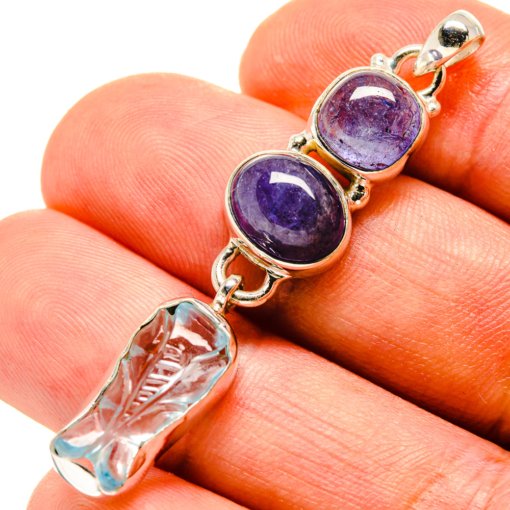 Aquamarine Pendants handcrafted by Ana Silver Co - PD758295