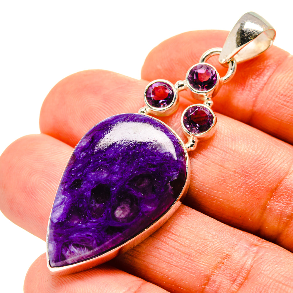 Charoite Pendants handcrafted by Ana Silver Co - PD758296