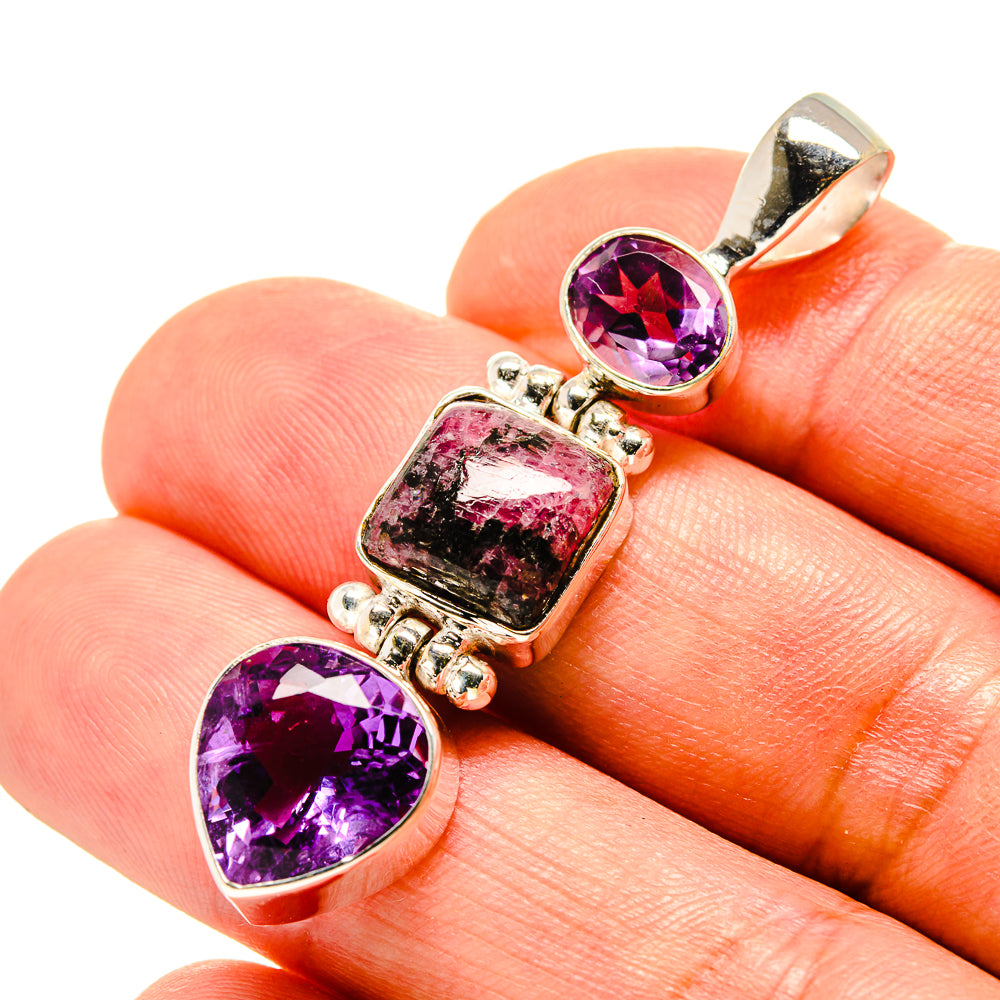 Rhodonite Pendants handcrafted by Ana Silver Co - PD758298
