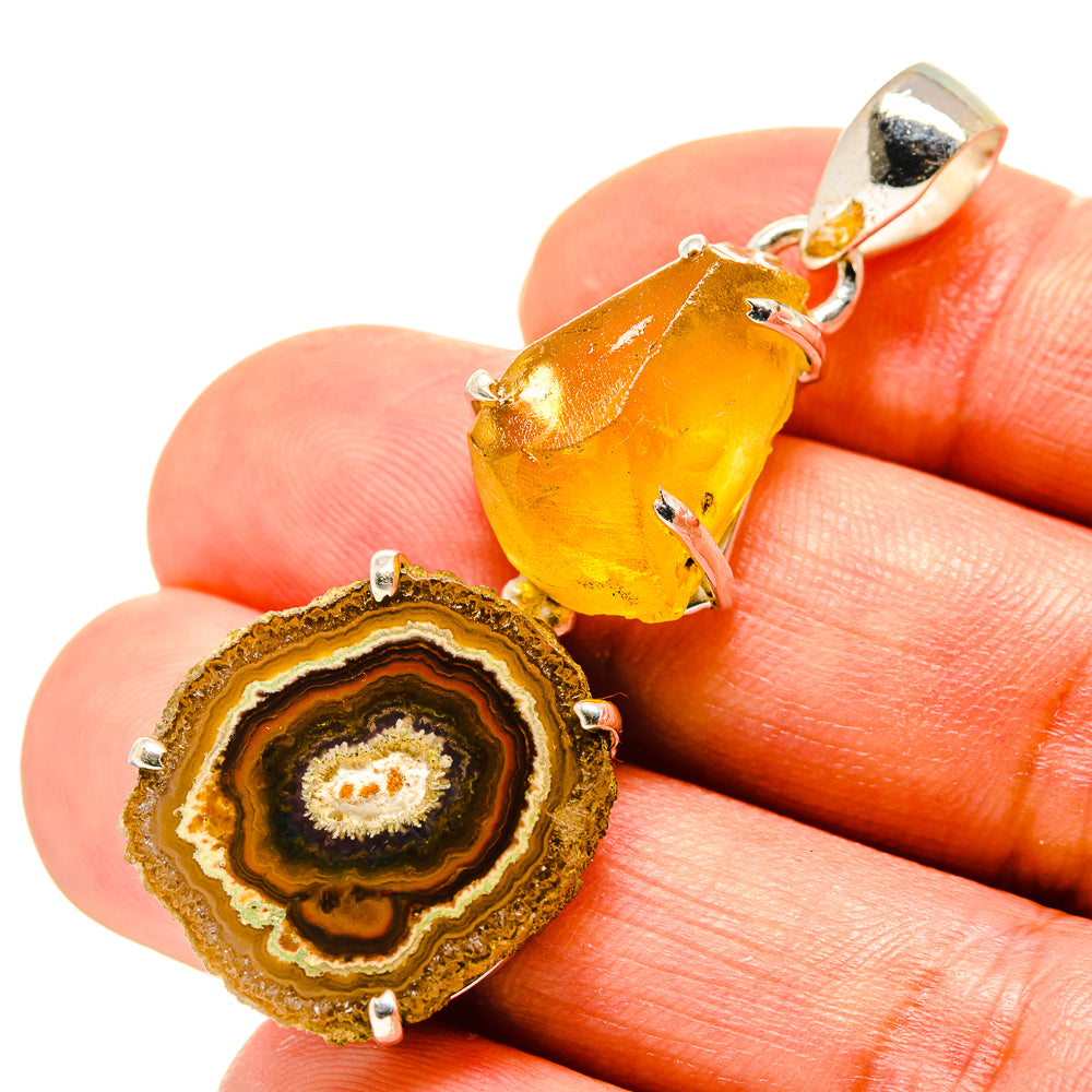 Solar Quartz Pendants handcrafted by Ana Silver Co - PD758302