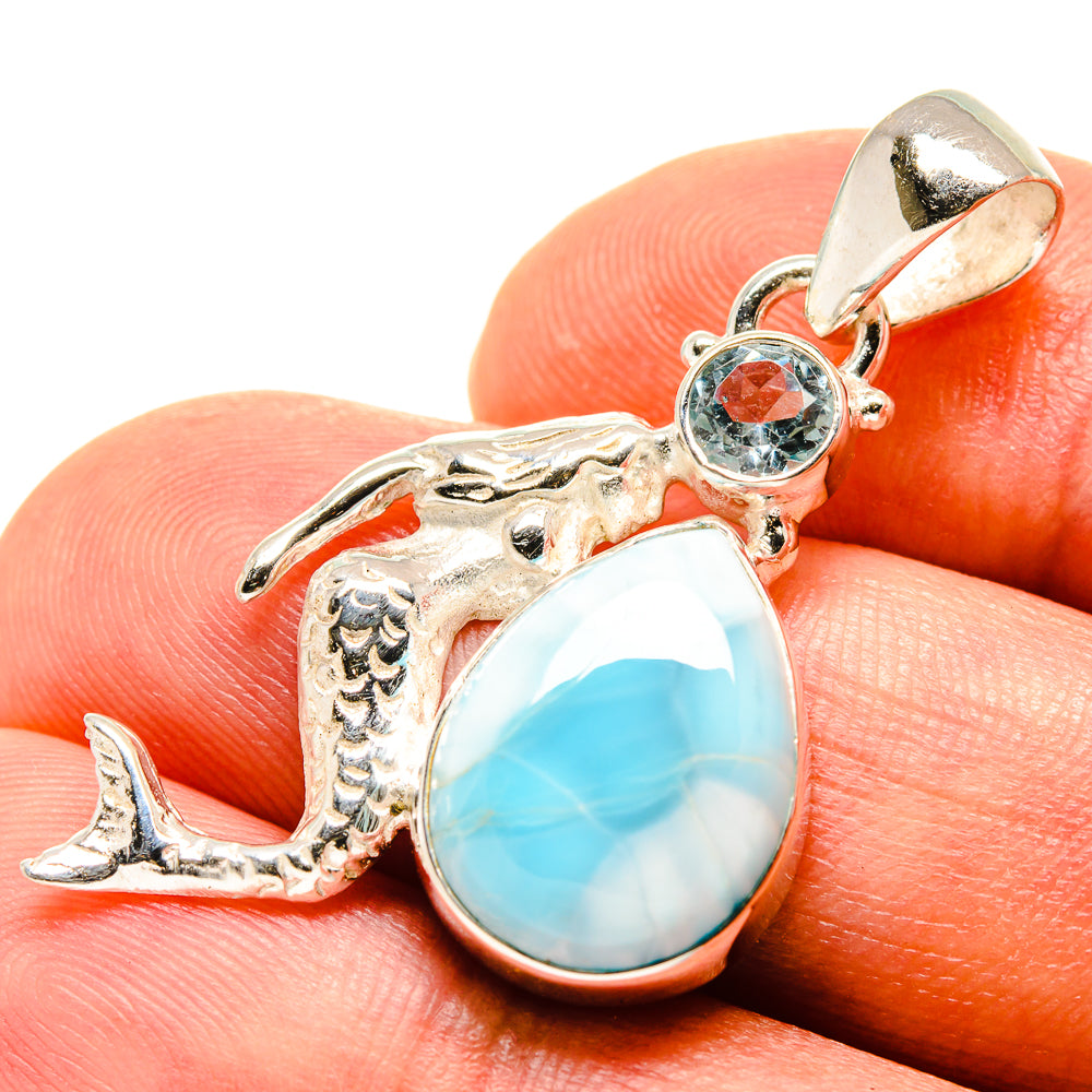 Larimar Pendants handcrafted by Ana Silver Co - PD758307