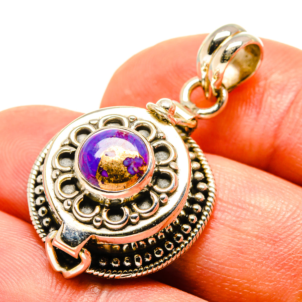 Purple Copper Composite Turquoise Pendants handcrafted by Ana Silver Co - PD758310